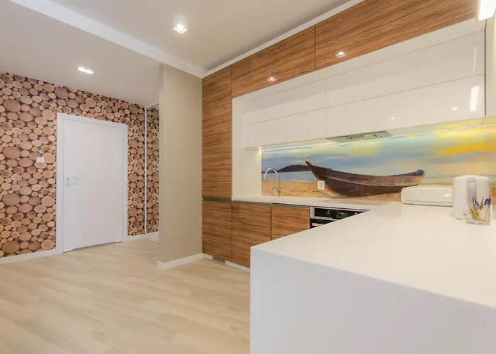 アパートホテル Dom & House By The River In With Pool, Sauna And Gym グダニスク