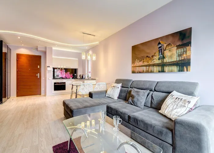 By The River In With Pool, Sauna & Gym By Renters 公寓式酒店 格但斯克